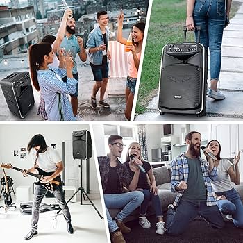 Amazon.com: GTSK12-2 Portable Bluetooth PA Speaker System